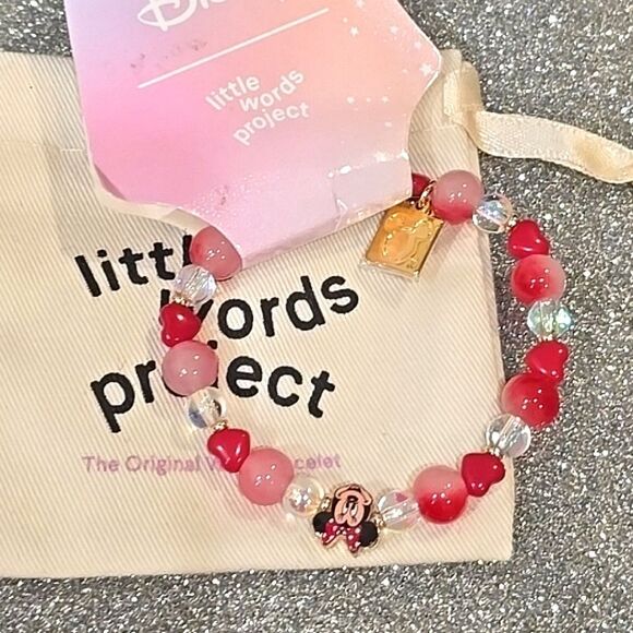 Little Words Project Minnie Mouse Stacker Beaded Bracelet- Red Polka-Dot - Picture 7 of 8
